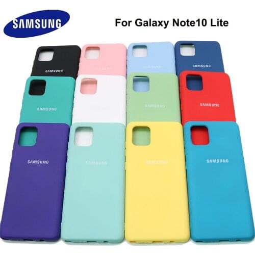 For Samsung Galaxy Note 10 Lite Liquid Silicone Cover Protective Silky Soft-Touch Shell For samsung Note10 lite