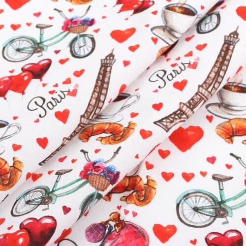 100% Pure Cotton Fabric Cartoon Image Printed Cloth Sheet DIY Crafts Supplies Handmade Masks Dress Making Materials 45*140cm 1pc