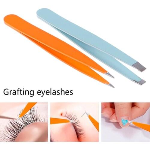 1pcs Stainless Steel Face Hair Removal Eye Brow Trimmer Eyelash Clip New Eyebrow Tweezers Cosmetic Beauty Makeup Tool