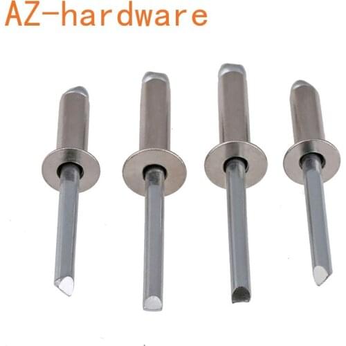 304stainless Steel Open Pull Nail Countersunk Core Pulling Rivet Decoration Nail Hollow Rivet M4M5