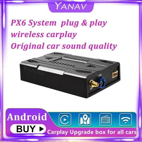 Android Wireless CarPlay Dual Core RK3399 AI box Adapter for Audi Benz Lexus Mazda Porsche Volkswagen Volvo Ford Honda NissanKia