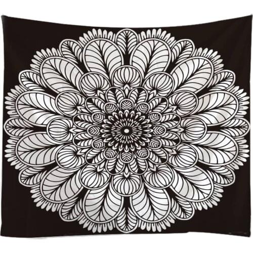 Dreamlike Mandala Tapestry Wall Hanging Sandy Beach Throw Rug Blanket Camping Tent Travel Mattress Bohemian Sleeping Pad