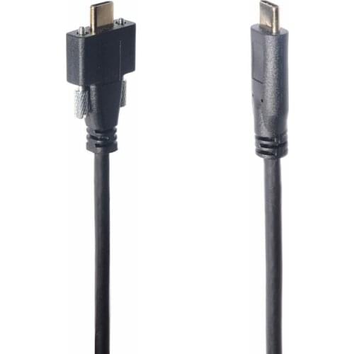 USB-C Type-C Gen 2 10Gbps Industrial Camera Cable, USB 3.1 Type C Male to Male Machine Vision camera Cable With Screw fixed Lock