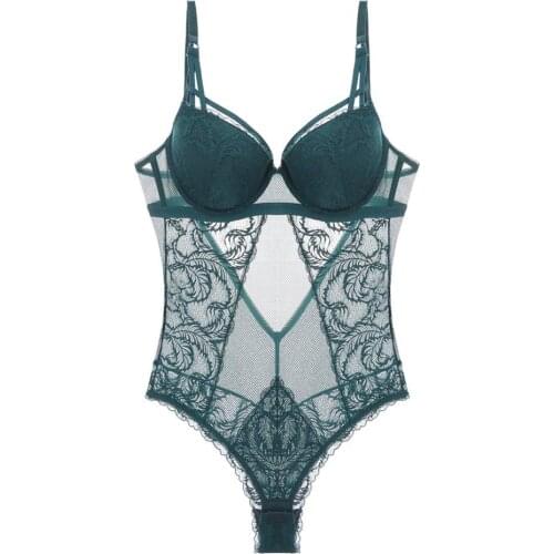 CYHWR Womens One-Piece Underwear Push Up Lace Lingerie Sexy Bra Set