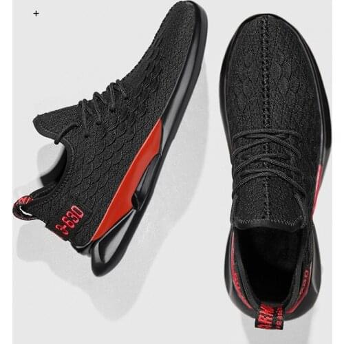 Men Mesh Sport Shoes Breathable Tidal Shoes Male Adult Student Men Running Shoes Trainers Fashion Design Comfortable Sneakers