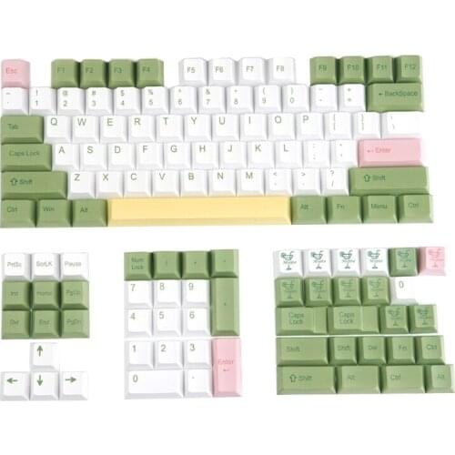 128 Keys/set Cherry Profile Mojito Original Keycap For Mechanical Keyboard PBT Dye Sublimation Key Caps