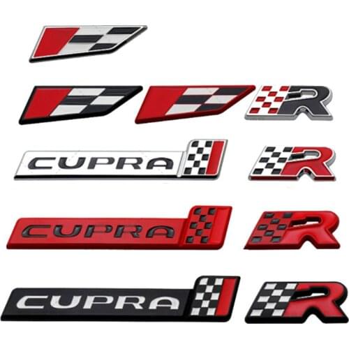 Metal CUPRA Raceflag Nameplate Emblem Badge Sticker for Leon 5F Ibiza 6J