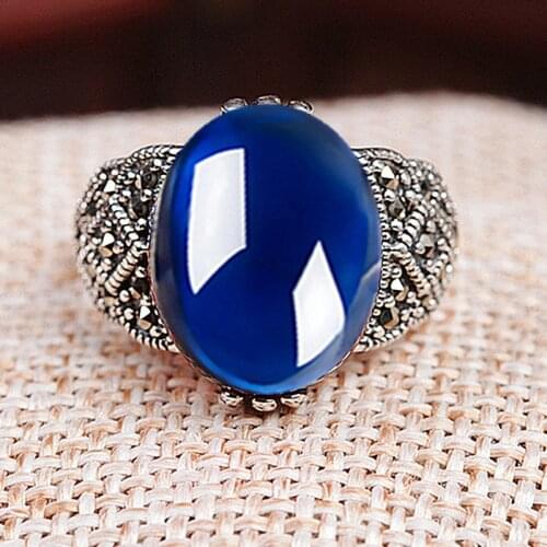 MOONROCY Silver Color Vintage Rings Pink Red Green Blue Crystal Opal Wedding Engagement Ring for Women Girls Gift Dropshipping