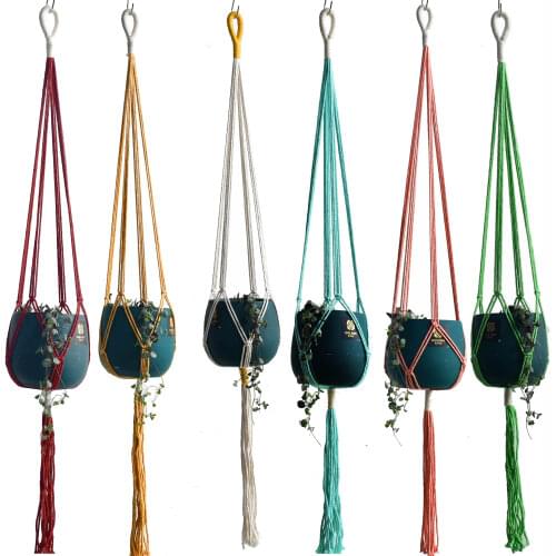 New arrival colorful handmade plant hanger handmade flower hanger pot hanger plant hanger POT TRAY PLANT TRAY