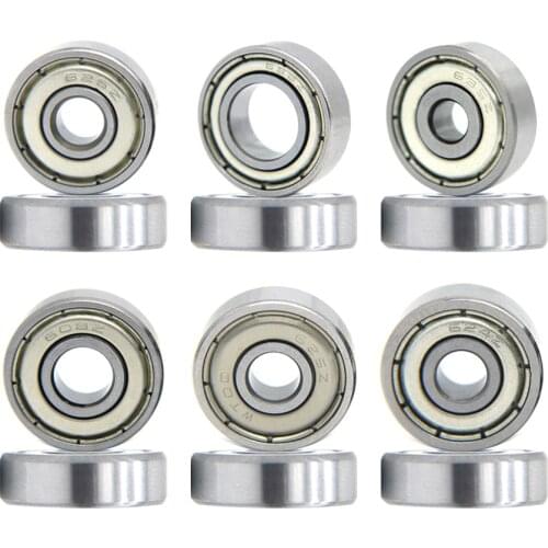 10PCS Miniature High Carbon Steel Bearing 608zz 624zz 625zz 626zz 635zz 688zz 3D Printer Parts Flange Wheel