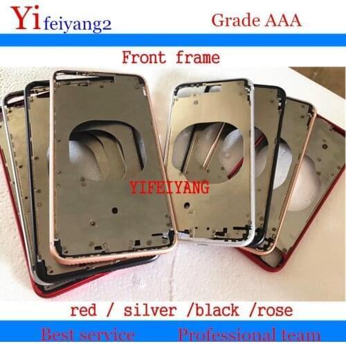 10pcs A quality Front Bezel Chassis Frame cover housing with flex For iPhone 8 8g 8 plus