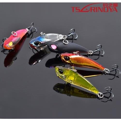 Trulinoya 5pcs/lot fishing lures, assorted colors,VIB,metal lure 40mm 3.8g, sinking,free shipping