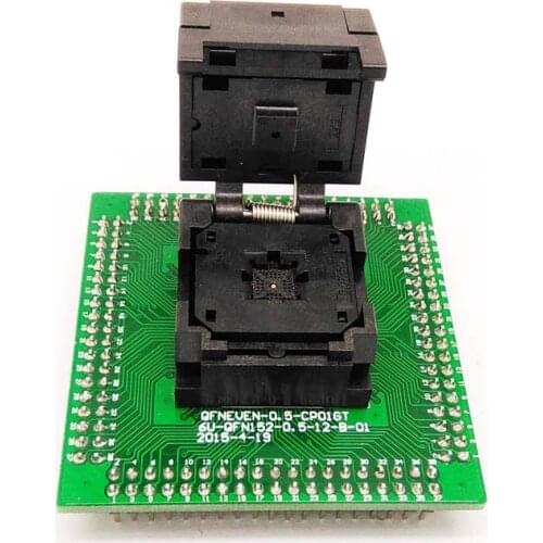 QFN32 MLF32 IC Test Adapter Pitch 0.5mm IC550-0324-007-G Programming Socket Clamshell Chip Size 5*5 Flash Adapter Burn in Socket