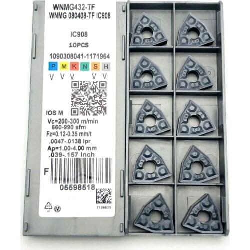 WNMG080408 TF IC907 908 WNMG432 External turning tool Carbide insert Lathe tool parts Turning insert WNMG 080404 Turning tools