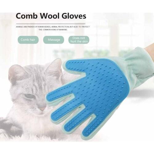 1 Pcs Pet Glove Comb Dog Hair Comb Pet Supplies Off Hair Removal Device Cat Bath To Float Brush Pet Fur Clean Tools Portable