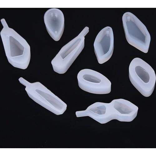 1PC Crystal Stone Gem Silicone Molds Earrings Necklace Pendant Epoxy Resin Mould For DIY Jewelry Making Findings Tools Supplies