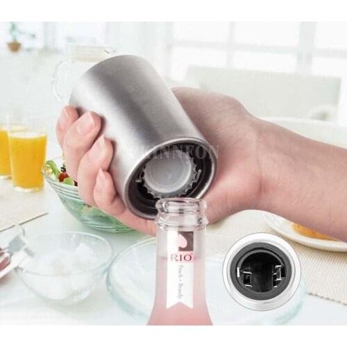 100Pcs/Lot Stainless Steel Automatic Bottle Opener Beer Wine Can Cap Catcher Bar Tool New