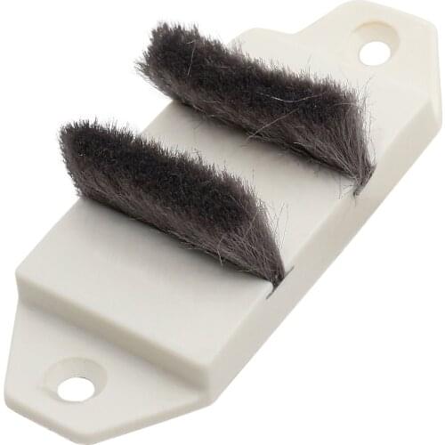 2pcs Sliding door sealing strip Dust stopper Window slot sealer up and down track rubber buffer block with brush window Hardware