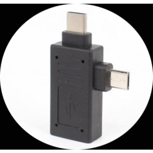 2 in 1 USB 3.1 Type-C & Micro USB Combo male to USB 3.0 A Female OTG Data Host Adapter connector for computer tablet phone Unive