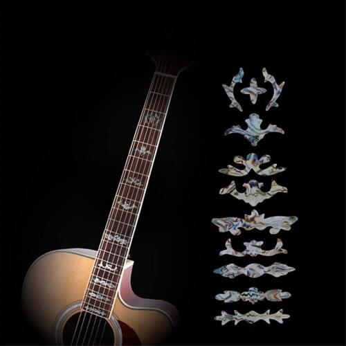 5 pcs Beautiful and Hot Sale Guitar Fret Inlay Stickers Imitation Abalone Fretboard Neck Decals Marker