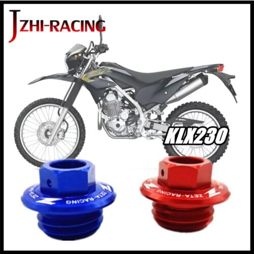 FOR KAWASAKI KLX230 KLX 230 KLX230R KLX 230R Motorcycle Accessories CNC OIL FILLER PLUG