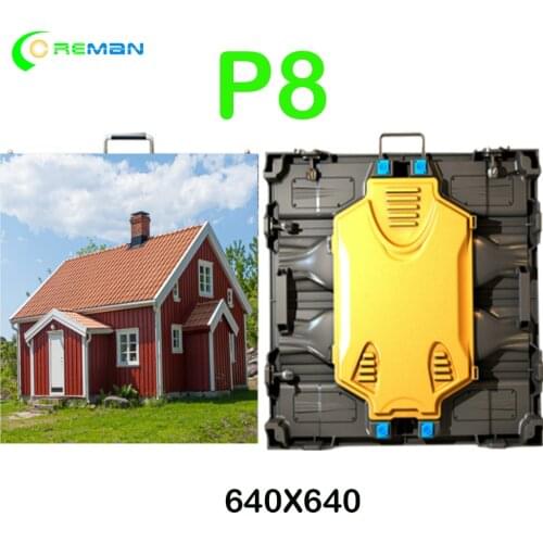 Ali express Whole sales outdoor P8 large screen outside mounted hanging led display panel led video wall