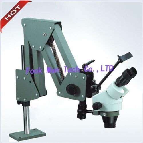 Free Shipping Jewelry 7X-45X Microscope with 5W LED Light Source Free goldsmith