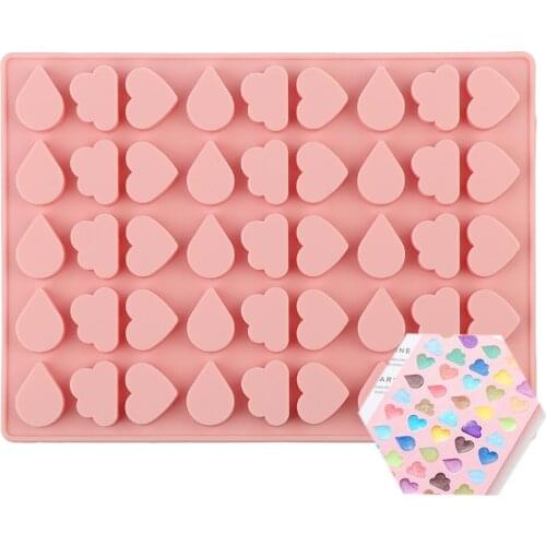 Silicone Mold Candy Mold Baking Tools Non-stick For Candy,Ice,Chocolate,Fudge,Resin,Cake decoration Weather Clouds Raindrop DIY