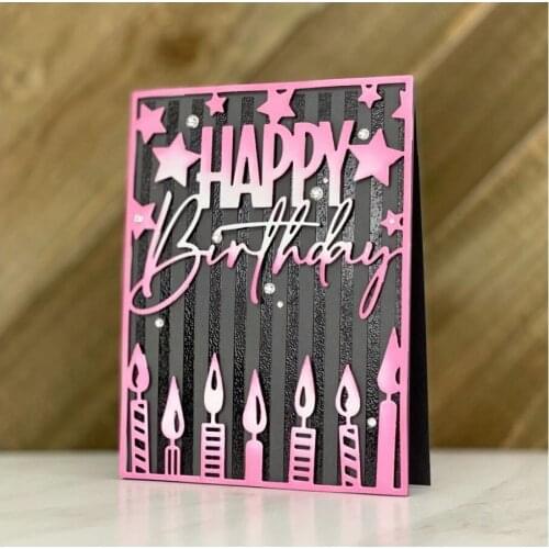 Panalisacraft birthday background Metal Cutting Dies Stencils for DIY Scrapbooking/album Decorative Embossing DIY Paper Cards