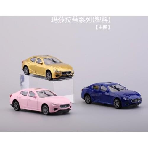 Diecast 1:32 Simulation Maserati Sports Car Automobile Ornaments Decorations 12cm Plastic Model Cars Toys Gifts for Children