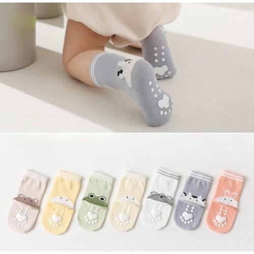 Newborn Baby Socks Cute Baby Leg Warmers Cartoon Animal Followed By Dispensing Do Not Stranle Feet Boneless In Stockings 0-24M