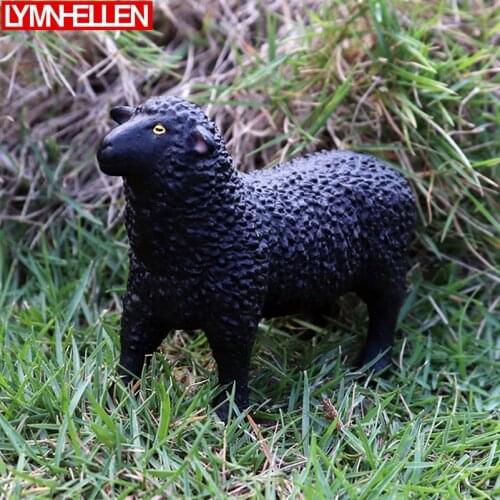 New Simulation Wild Animal Model Sheep Lamb Environmental Protection Solid Plastic Toy Gift