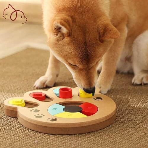 Educational Dog Toys for Large Dogs Chew Dog Toys for Small Dogs Accessories Wooden Multi-Function Fun To Feed Dog Toy for Dogs