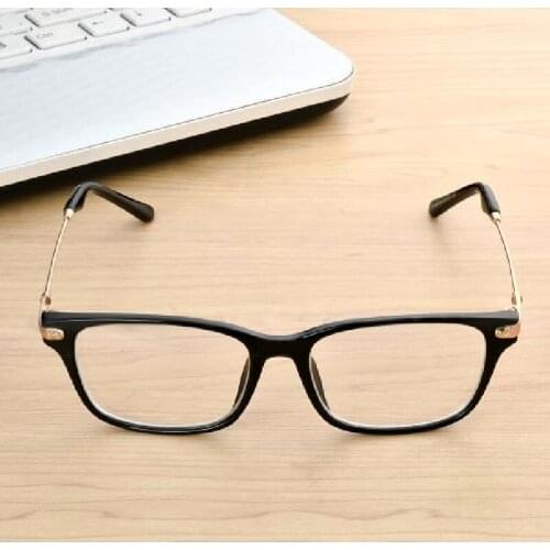 Finished Glasses Myopia Black Fashion Ladies Eyeglasses Metal Full Frame Glasses M018- 1 -1.5 -2 -2.5 -3 -3.5 -4
