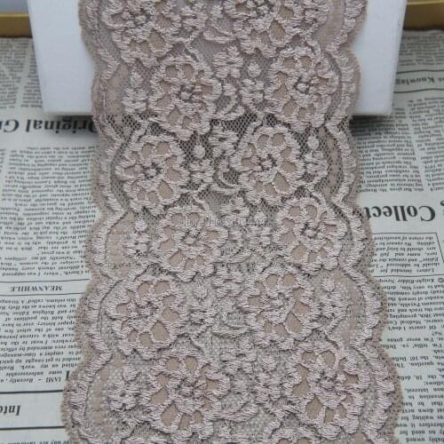 Apparel Elastic Lace 130mm Width Elastic Stretch Lace Trim Sewing Headband Garment Clothes Elastic Lace