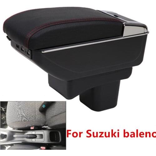 For Suzuki baleno Armrest box Retrofit parts Car special Armrest Center Storage box car accessories Interior special With USB