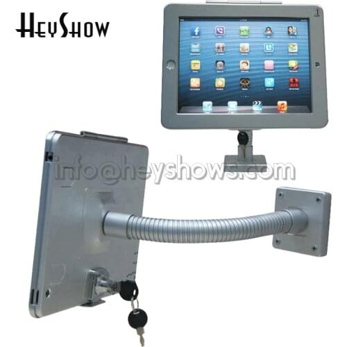 Tablet Wall Display Mount Stand Desktop Security Alarm Protection Kit Lock Holder Metal Case Anti-Theft For Retail IPad2/3/4/Air