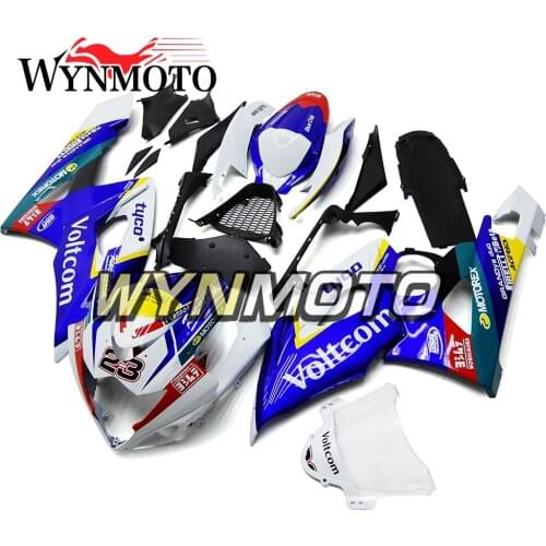 Complete Fairings Kit For GSXR1000 2005-2006 05 06 K5 Injection Fairing ABS Plastics Cowlings Frames Bodywork White Blue Cowling