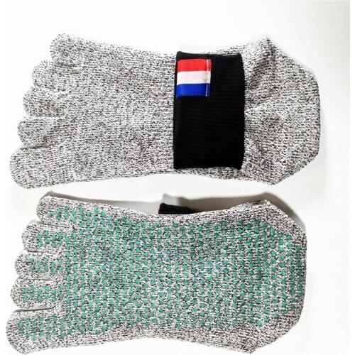 Anti-cut Sock Wear-resistant Silicone Outdoor Non Slip 5-Toe Sports Sock Unisex Soft Protective Stab-resistant Beach Sock