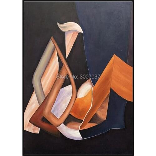 Modern Handmade Abstract Style Black Oil Painting on Canvas For Home Decorative Hand Painted Grey Color Canvas Painting Wall Art