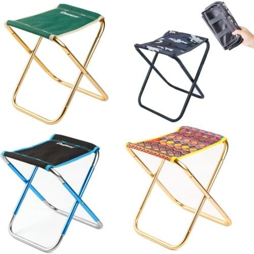Folding Camping Chair Lightweight Picnic Fishing Chair Foldable Aluminium Cloth Outdoor Portable Beach Chair Outdoor Furniture