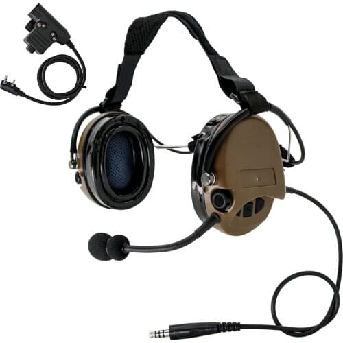 Tactical Headset TCI Liberator II Hearing Protection Shooting Headset TCI SORDIN Noise Reduction Airsoft Hunting Headphone