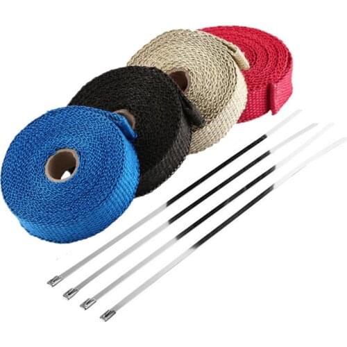5m motorcycle exhaust pipe header wrap heat resistant cloth car modification universal insulation tape engine protection