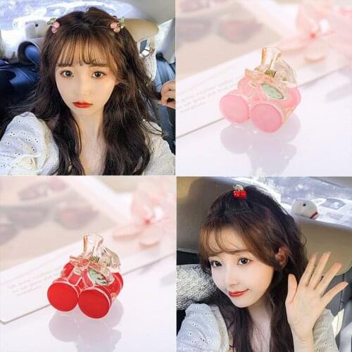 Lovely Cherry Colorful Hair Claw Clips for Women Girls Sweet Hairpin Crab Hair Accessories Headwear Ornament