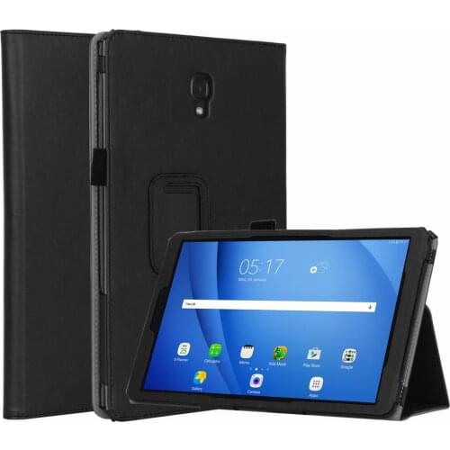 For Samsung Tab A2 T590/T595 10.5 inch PU Leather Anti Scratch Protective Case with Hand Support Card Slot Sleep Function