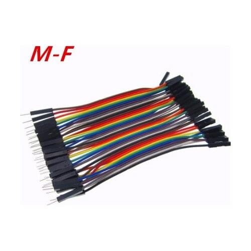 1lot=40pcs/lot 10cm 2.54mm 1pin feMale to Male jumper wire Dupont cable