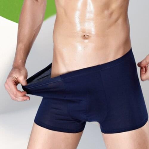 2pc/lot Mens Bamboo Underwear Large Size Boxer Men Boxer Shorts Underpants Breathable for Men Plus Size XL-5XL