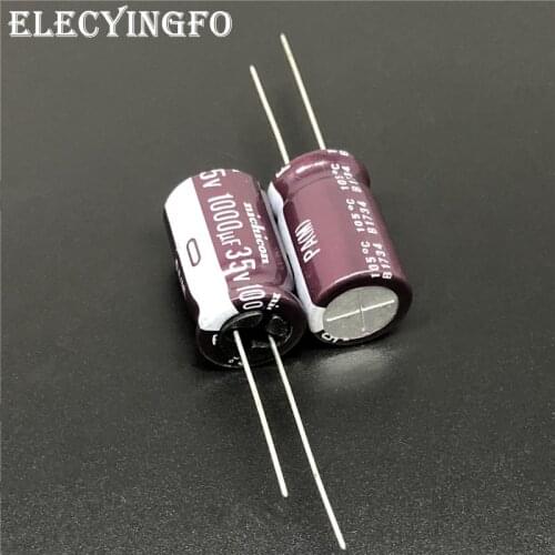 5pcs/50pcs 1000uF 35V NICHICON PA Series 12.5x20mm Low Impedance Miniature Sized 35V1000uF Aluminum Electrolytic capacitor