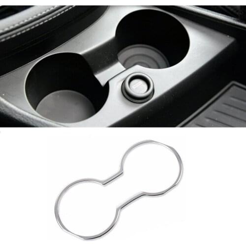 Car Styling ABS Water Cup Holder Frame Decal Cover Interior Trim Sticker Fit For BMW 2 Series Gran Active Tourer 2015-2017