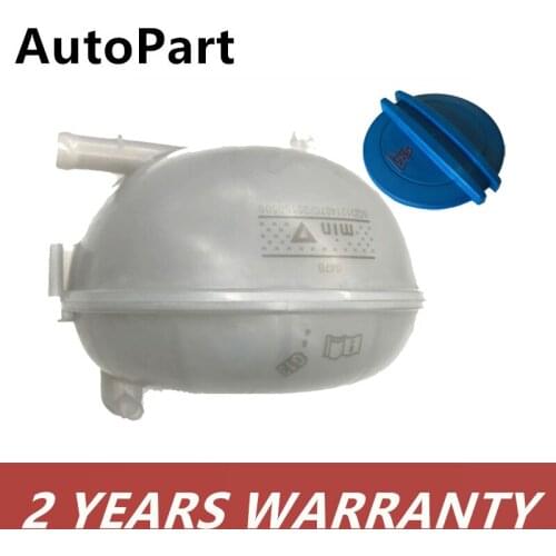 5Q0121321 5Q0121407D Engine Coolant Reservoir Expansion Tank + Cap Set For VW Golf 7 MK7 GTI Rabbit R32 e-Golf For Audi A3 S3